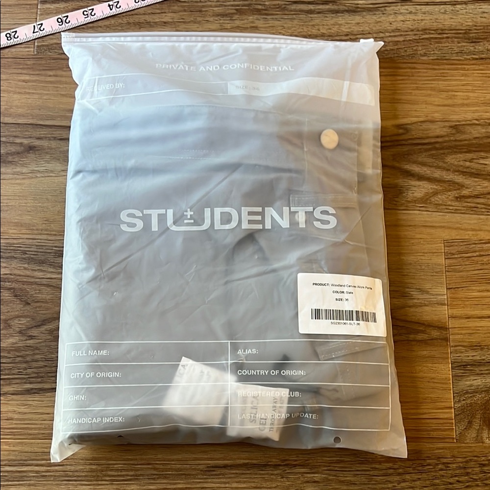 Students Golf Slate Gray Size 36 waist